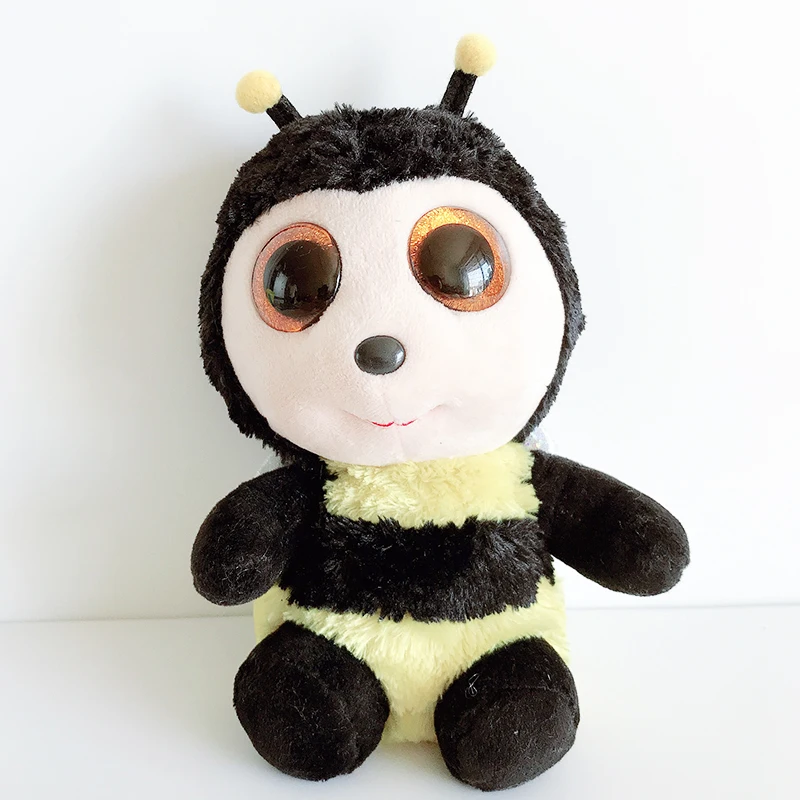 15 см большие блестящие глаза " Buzby желтая кукла пчела дети день рождения рождественские подарки