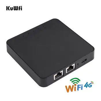 

KuWFi 4G Pocket Wifi Router 150Mbps Mobile Power Bank Wireless AP Routers Unlocked Mobile 4G SIM Router Support 25 Wifi Users