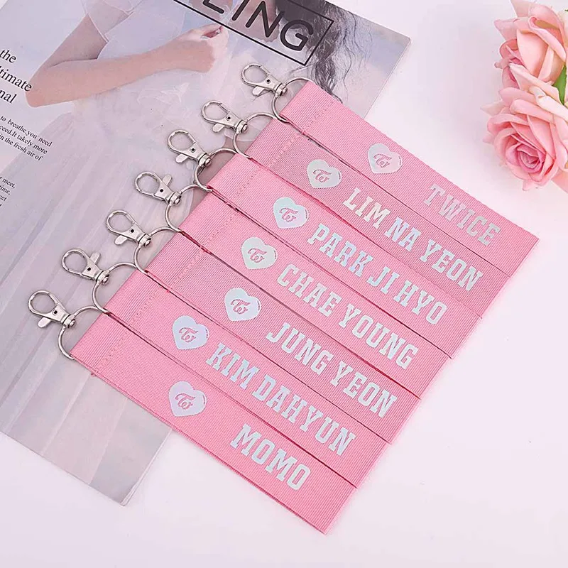 

Pendant Keyring Keychain K-pop Key Ring Rope Key Chain Memorial Album Nylon K-pop TWICE Theme