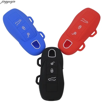 

10pcs/lot Silicone Car Key Case Cover for Porsche Cayenne Panamera Remote Case Shell Fob Protection