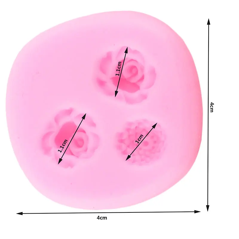 Мини Роза лотоса Силиконовые формы цветок Свадебный кекс Топпер инструменты для украшения тортов из мастики Полимерная глина конфеты шоколадные формы