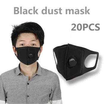 

20Pcs Mouth Mask Dustproof Anti-fog Haze PM 2.5 Activated Carbon Reusable Face Cover Respirator Insert Washed Reusable Masks