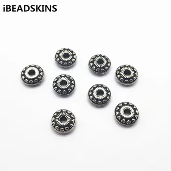 

New arrival! 12x5mm 500pcs CCB Rhodium color Round shape beads for Earrings parts,hand Made Earrings Findings Jewelry DIY