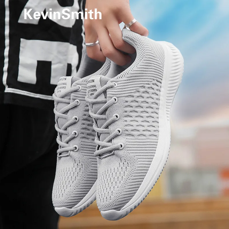 

New Mesh Lace Up Shoes Men Casual Sneakers Breathable Mens Black White Shoes Non-slip Men Shoes Tenis Masculino Zapatos Hombre