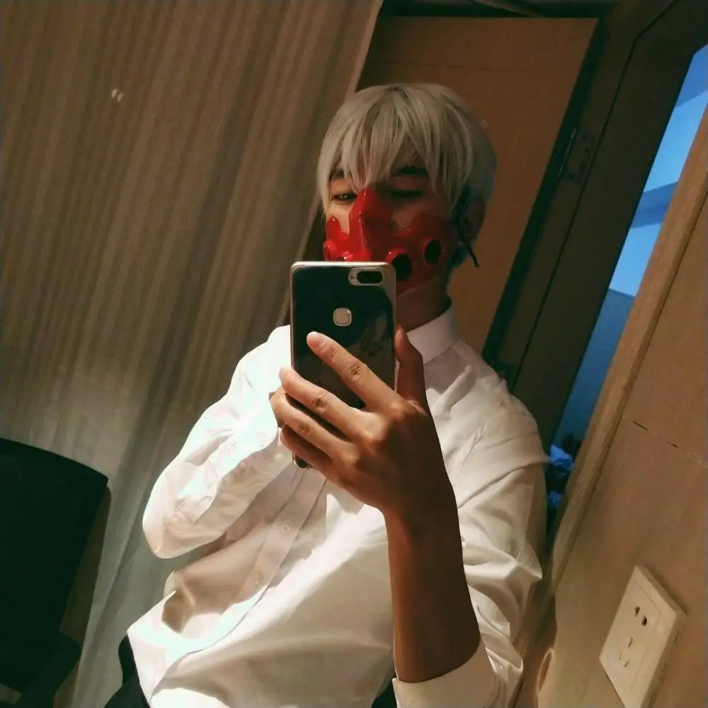 Anime Mask Tokyo Ghoul Tatara Mask The Second-in-Command of Aogiri Chi She Lian Mask For Costume Tokyo Ghoul Re Cosplay Props