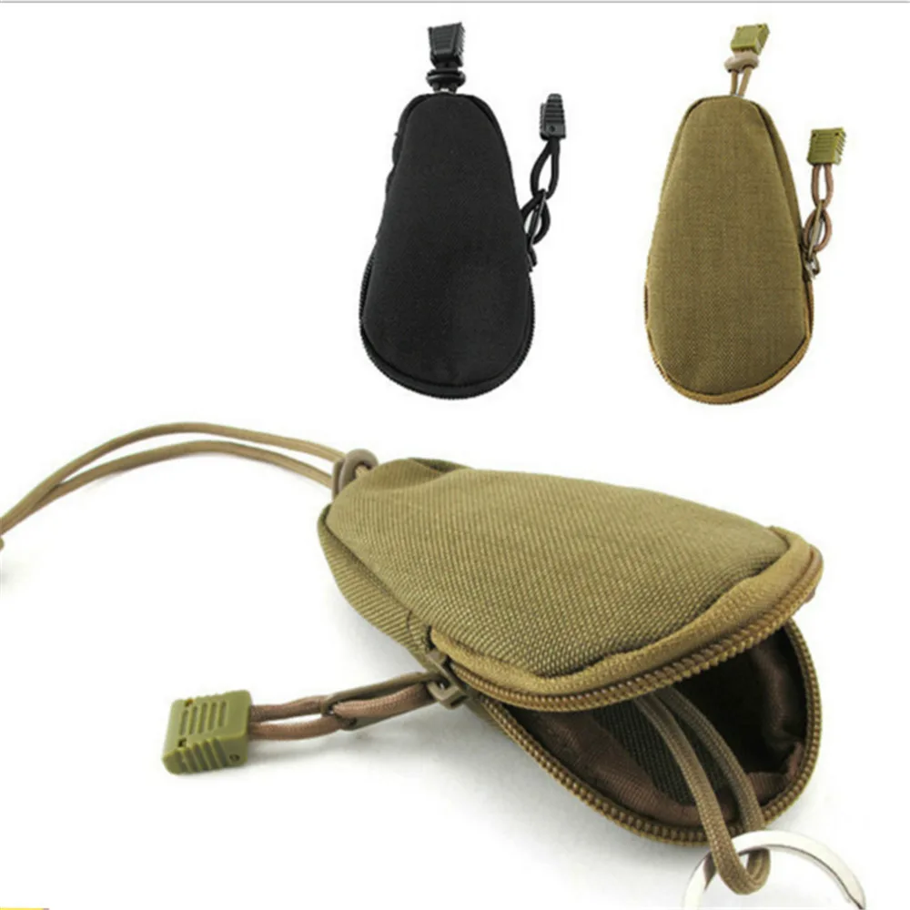 Hot Mini Key Holder Men Small Key Organizer Army Camouflage Coin Purses Outdoor Commuter Equipment Zippered Case Bags