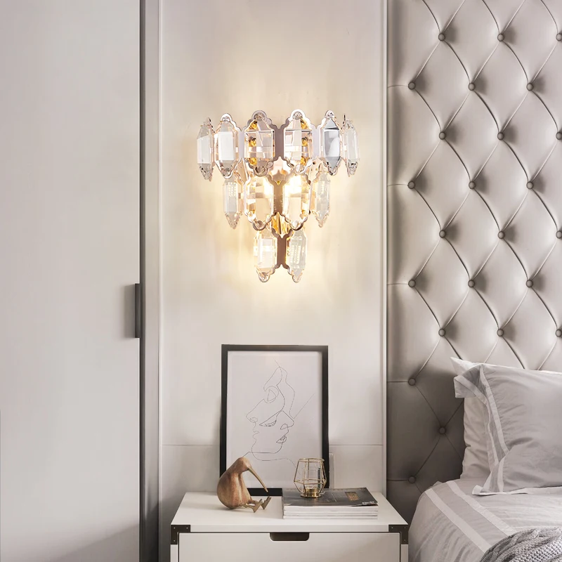 Post Moderne Licht Luxus Kristall Wand Lampe Schlafzimmer Nachttisch Lampe Wohnzimmer Lampe Fernsehen Hintergrund Wand Lampe Luxus Hotel Led Innenwandleuchten Aliexpress