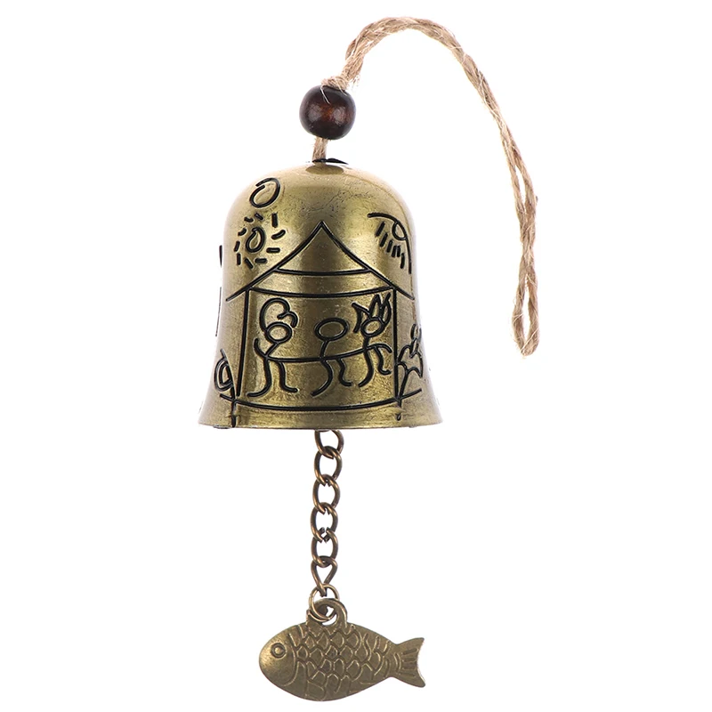 On Sale Retro Statue Pattern Bell Blessing Feng Shui Wind Chime for Good Luck Fortune Home Car Hanging Decor Gift Crafts HOT | Дом и сад