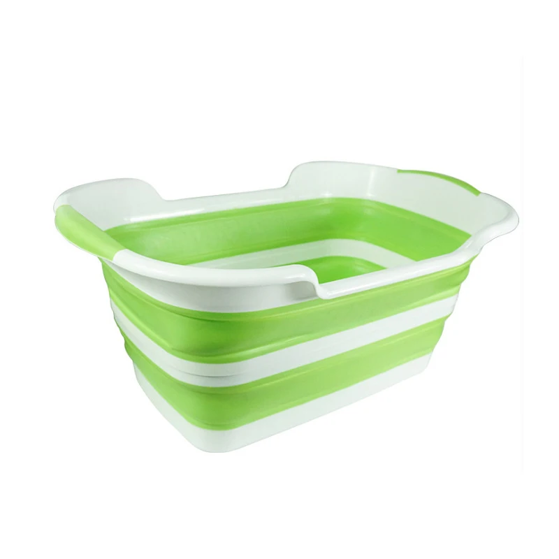 light green ПЭТ Ванна Душ душевые ванны Портативный складной нижнее белье с нескользящей подошвой для дома и улицы малых и средних собак и кошек чистящие средства - Цвет: light green