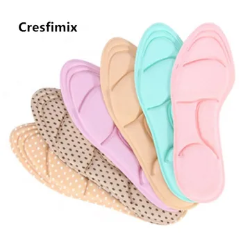 

Cresfimix Light Weight Soft Comfortable Sponge Shoes Insert Insoles for Women Lady High Heel Insoles Semelle De Chaussures C5588