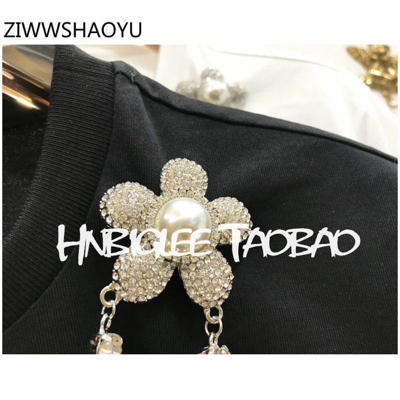 ZIWWSHAOYU Summer Female Fashion Casual White Tees