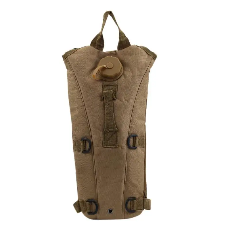 Khaki 2.5L Тактический Открытый гидратационный водный рюкзак, водонепроницаемая сумка с мочевым пузырем для пеших прогулок, скалолазания, верховой езды, 6 цветов - Цвет: Khaki