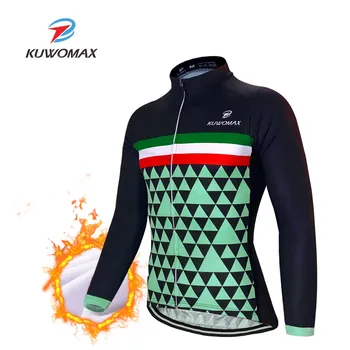 

Keep Warm 2020 Pro Winter Thermal Fleece Long Sleeve MTB Bike Sportswear Clothing Cycling Jersey Ropa Ciclismo KUWOMAX.