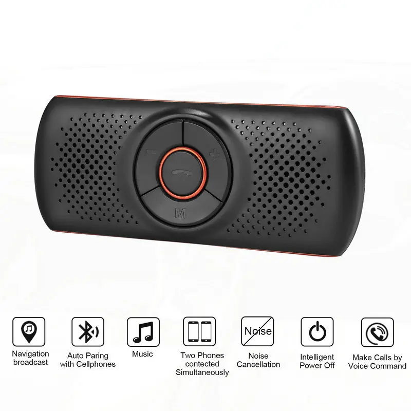 Горячая Bluetooth 4,2 автомобильный динамик автомобильный стерео музыкальный приемник плеер бас встроенный микрофон плеер с tf-картой X66