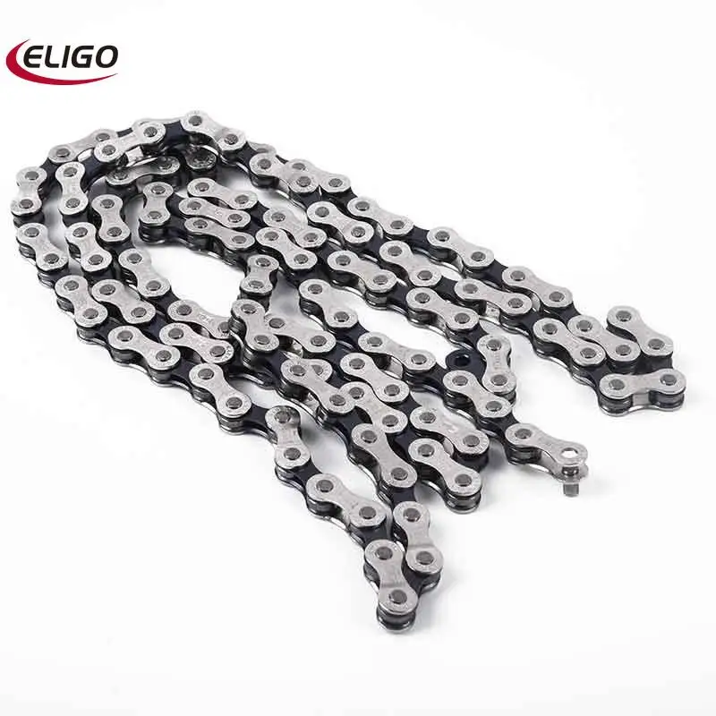 

Suitable for 6/7/8 speed bicycle super strong chain mountain bike mountain bike hybrid anti-rust 116 link durable steel 310g