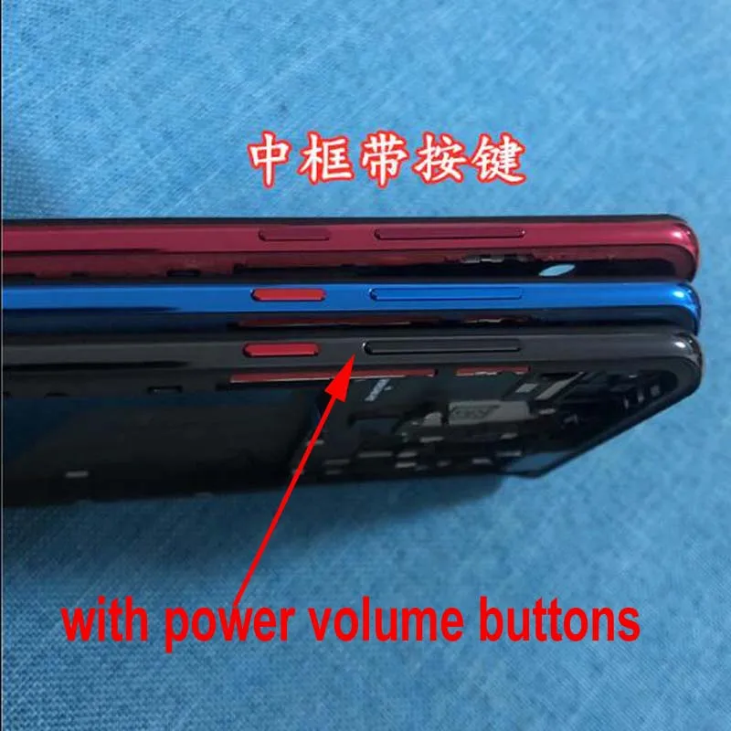 6,3" для Xiao mi Red mi K20 Pro mi ddle Frame Передняя рамка Лицевая панель Корпус чехол mi 9t mi 9T с кнопками громкости