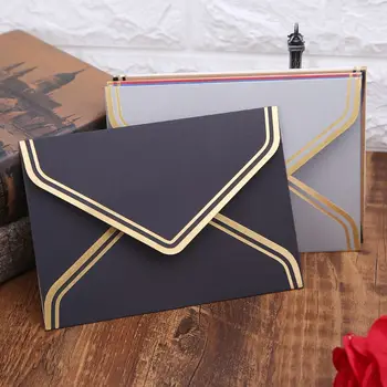 

10pcs Retro Vintage Blank Craft Paper Envelopes For Letter Greeting Cards Wedding Party Invitations 125x175mm
