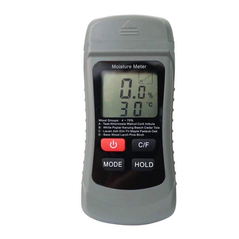 

Two-in-one Pin Type Wood Moisture Meter Wood Temperature/Humidity Detector G88A