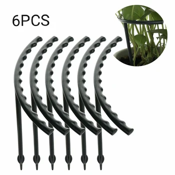 

6PCS Plastic Plant Support Stand Stakes Semicircular Bracket Protect Holder DIY Frame JS22