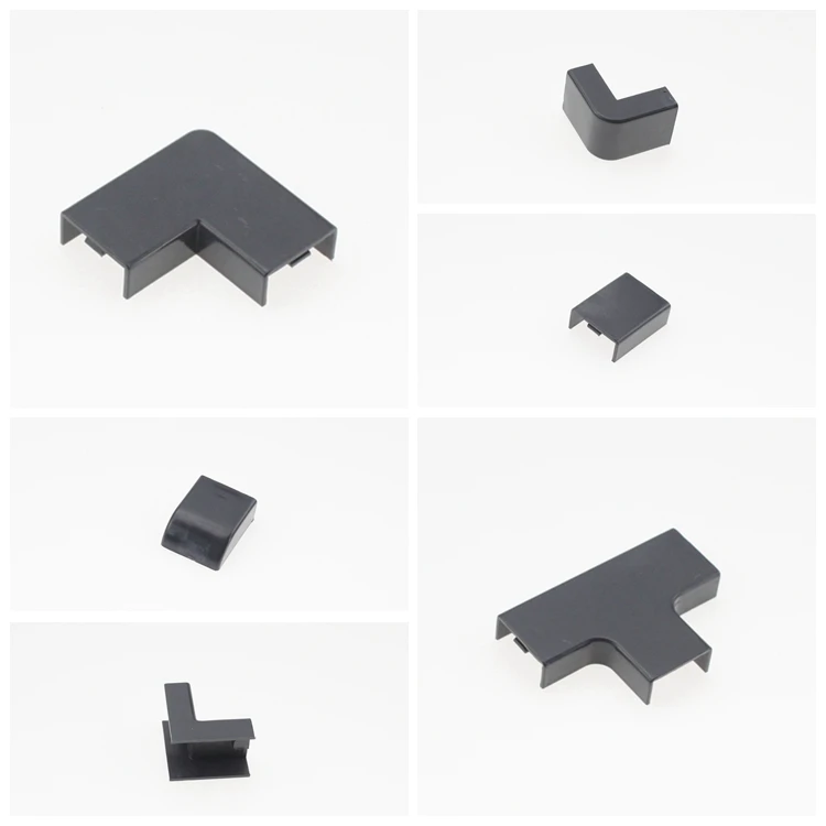 PVC trunking accessories 15x10mm Wall Cable Duct Connection Fixer Fastener Holder Yin angle three-way direct plug wire fitting
