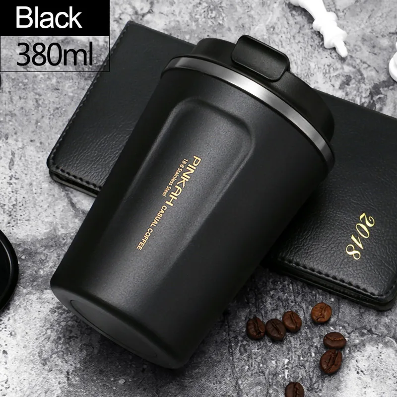380ml/510ml Coffee Mug Thermos Stainless Steel Portable Car Vacuum Flasks Travel Thermo Cup Water Bottler Thermocup New New