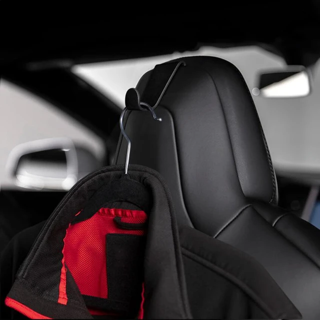 For Tesla Model 3/Y/X/S 2pcs Car Seat Hook Storage Portable Interior Auto  Accessories Model3 Hanging Hook Storage - AliExpress