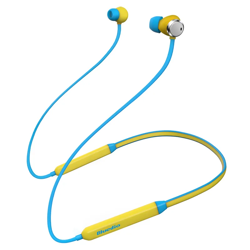 Bluedio TN в ухо спортивные Bluetooth наушники с активным шумоподавлением Беспроводная гарнитура Bluetooth наушники для телефонов - Цвет: Yellow