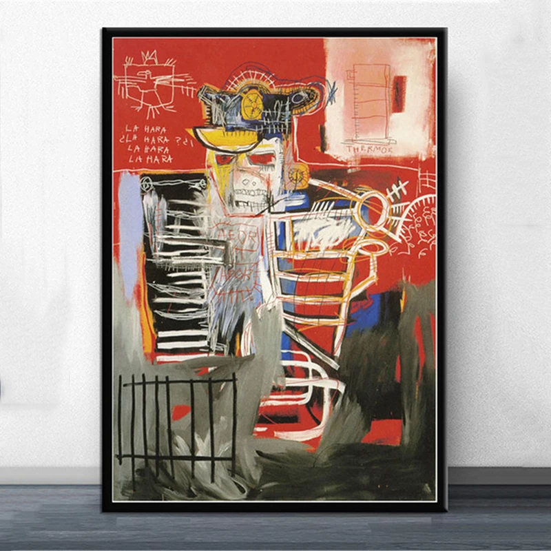 Abstract Paintings by Jean-Michel Basquiat Printed on Canvas