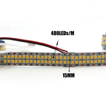 

led strip 480leds/M 12V 24V SMD 2835 led tape lamp tape light double row IP20 IP65 1200led 2400leds White cold white warm white