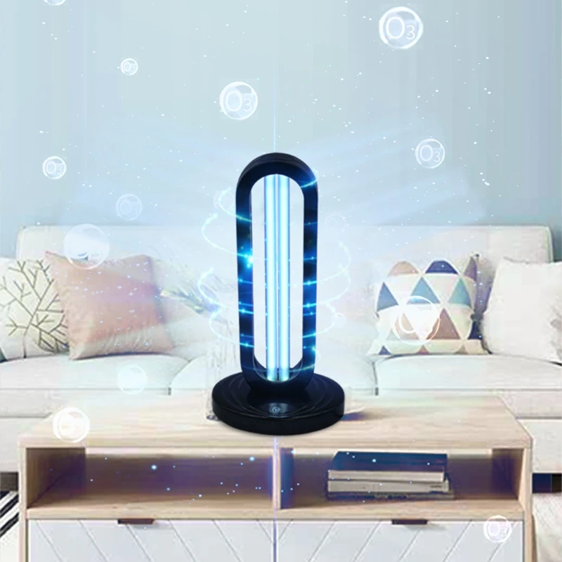 

38W UV Disinfection Quartz Lamp Sterilizer Portable Mite Third Gear Timing Ozone Home Ultraviolet Lamp EU Plug
