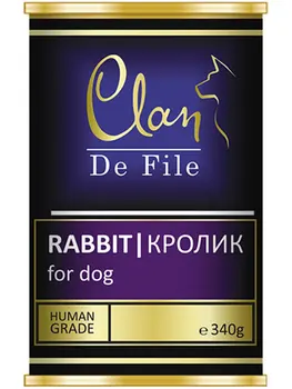 

CLAN CLAN DE FILE monobelkovye for adult dogs with rabbit