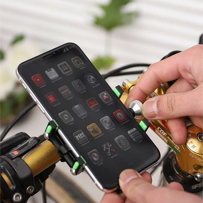 Держатель для телефона из алюминиевого сплава, крепление для мобильного телефона для мотоцикла, горного велосипеда, шоссейного велосипеда