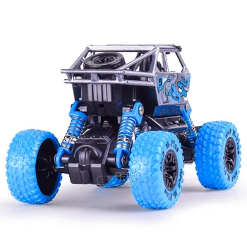 

Mingyuan Alloy Four-wheel Drive Off-road Motorcycle with Spring Suspension Graffiti Version of Children's Toy Car