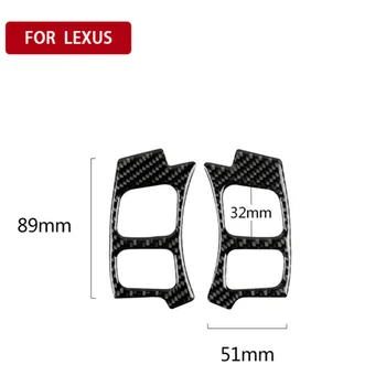 

2PCS Steering Wheel Button Trim Sticker For LEXUS IS250 Durable Practical NEW