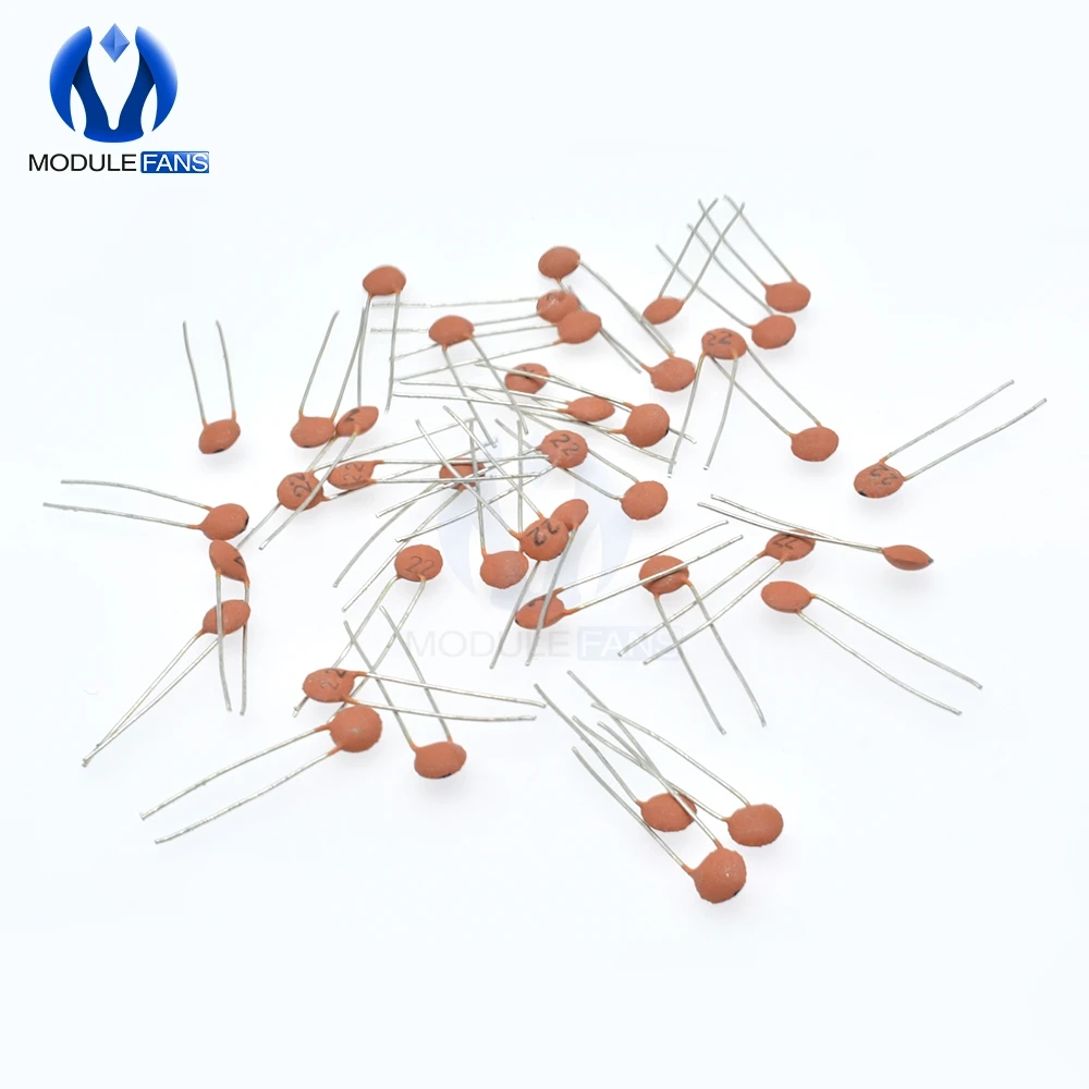 100PCS 22pF 50V DIP Low Voltage Ceramic Disc Capacitors diymore | Электронные компоненты и принадлежности