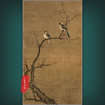 

Exquisite retro (picture of mangrove and bird) painting core