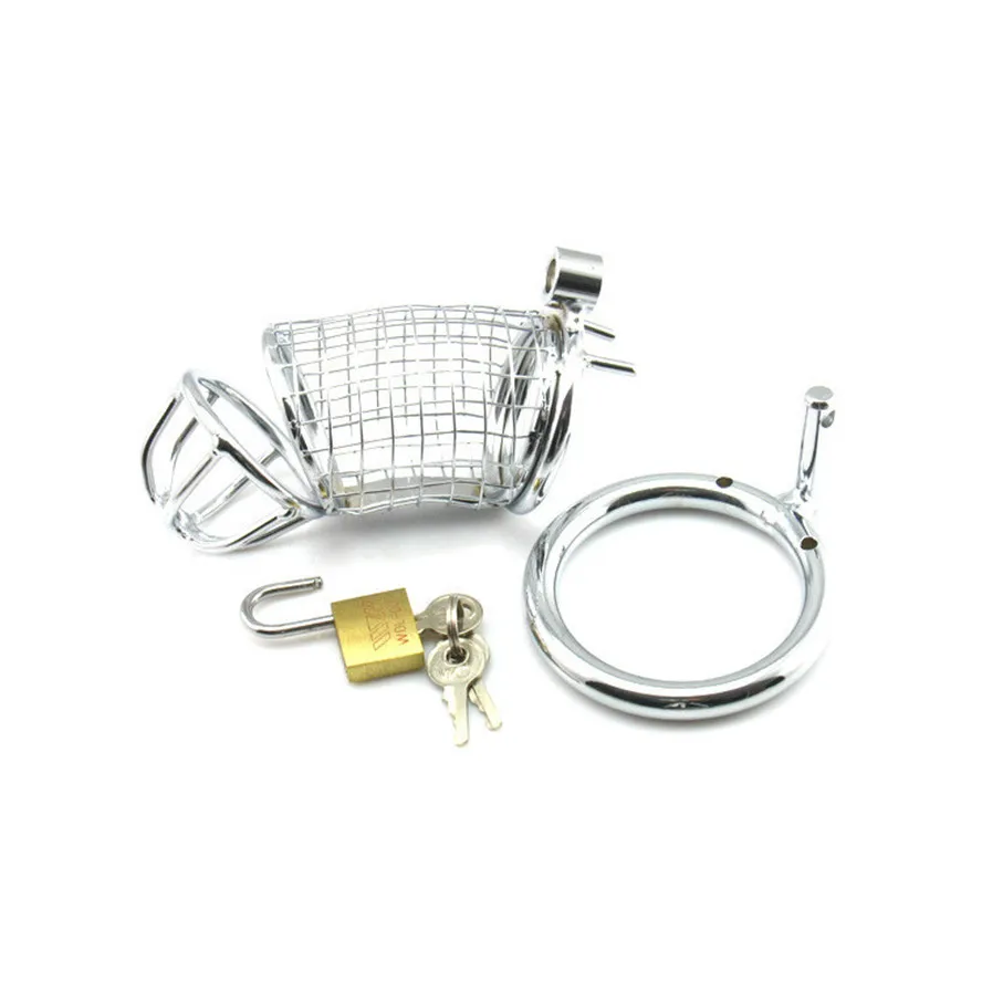 Big Metal Cock Cage Male Chastity Device BDSM Sex Toys for Men Penis Lock Erotic Bondage Husband Loyalty Drop Shipping