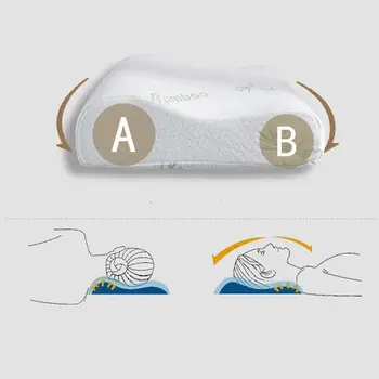 

Slow Rebound Memory Foam Sleep Pillow Comfortable Bamboo Fiber Neck Care Pillows...