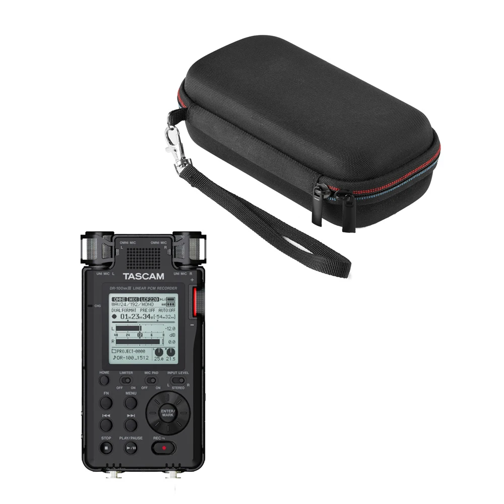 Портативный переноски защиты чехол для хранения Чехол сумка TASCAM DR-100MKIII DR-100MK 3