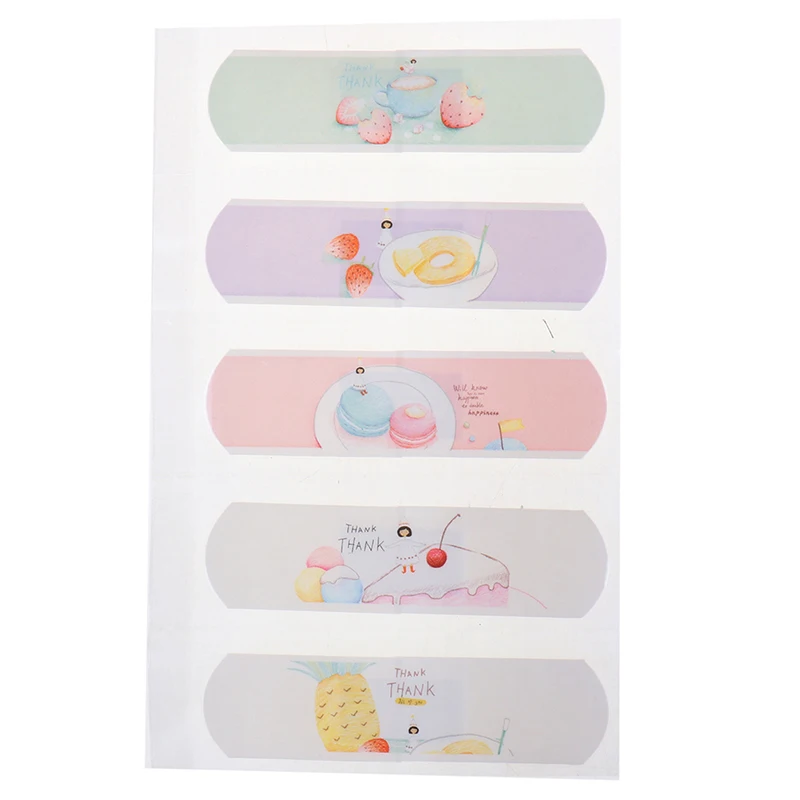 20 шт./лот, одноразовая симпатичная повязка, намотанная наклейка, Kawaii, аптечка, аварийный набор для детей, детские клейкие повязки для дома
