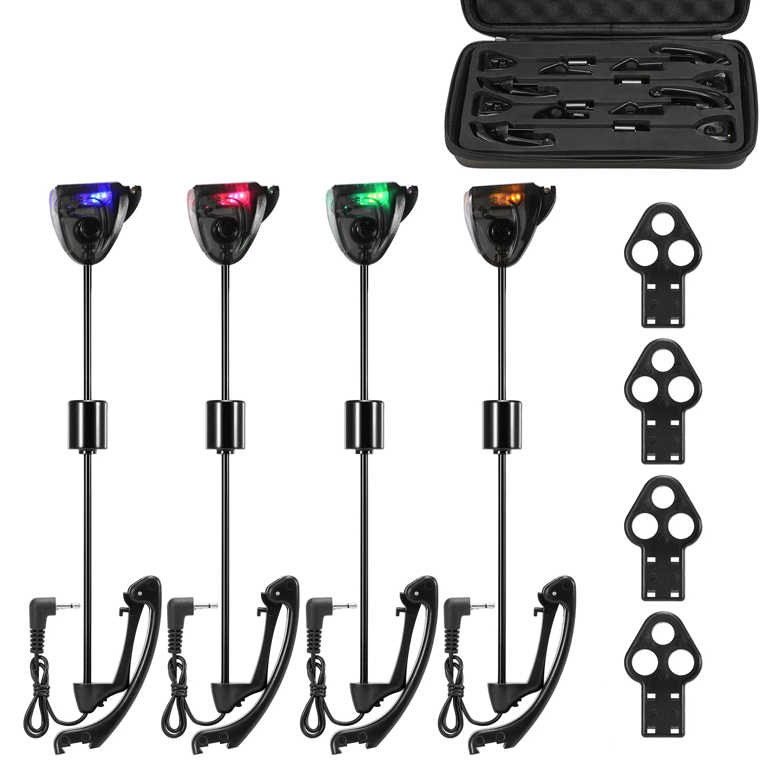 Lixada Angeln Swinger Set Karpfen Angeln Biss Anzeige Swinger Digital Angeln Alarm LED Biss Anzeige Beleuchtete Swinger