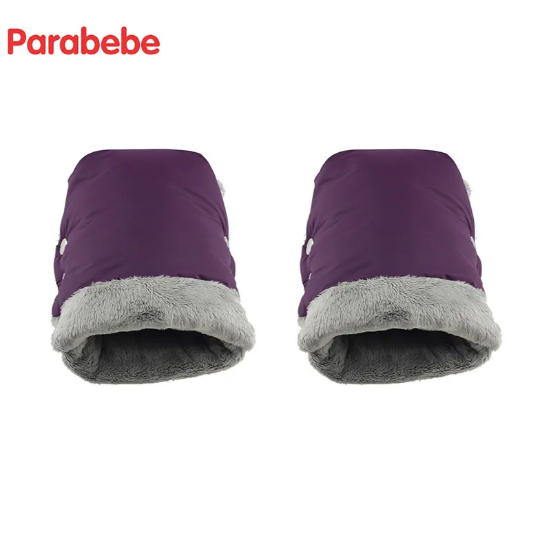 

Mitten Baby Boy Girl Brown Kids Winter Thick Warm Children Stroller Gloves Pushchair Hand Muff Waterproof Stroller Accessory