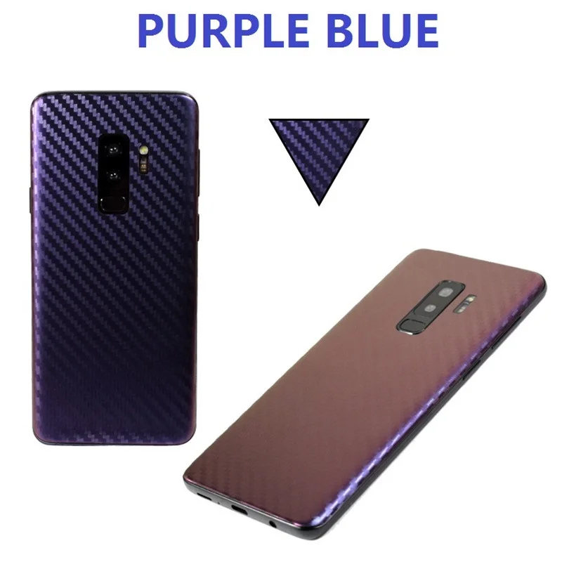 Роскошная наклейка для samsung Galaxy S9 Plus S10 S8 S7 Edge градиентная цветная пленка из углеродного волокна S10 Plus наклейка для смартфона s EEMIA