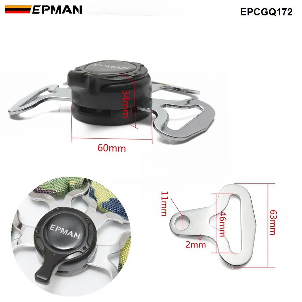 EPMAN Cam Lock Safety Harness Endurance Buckle 4/ Points