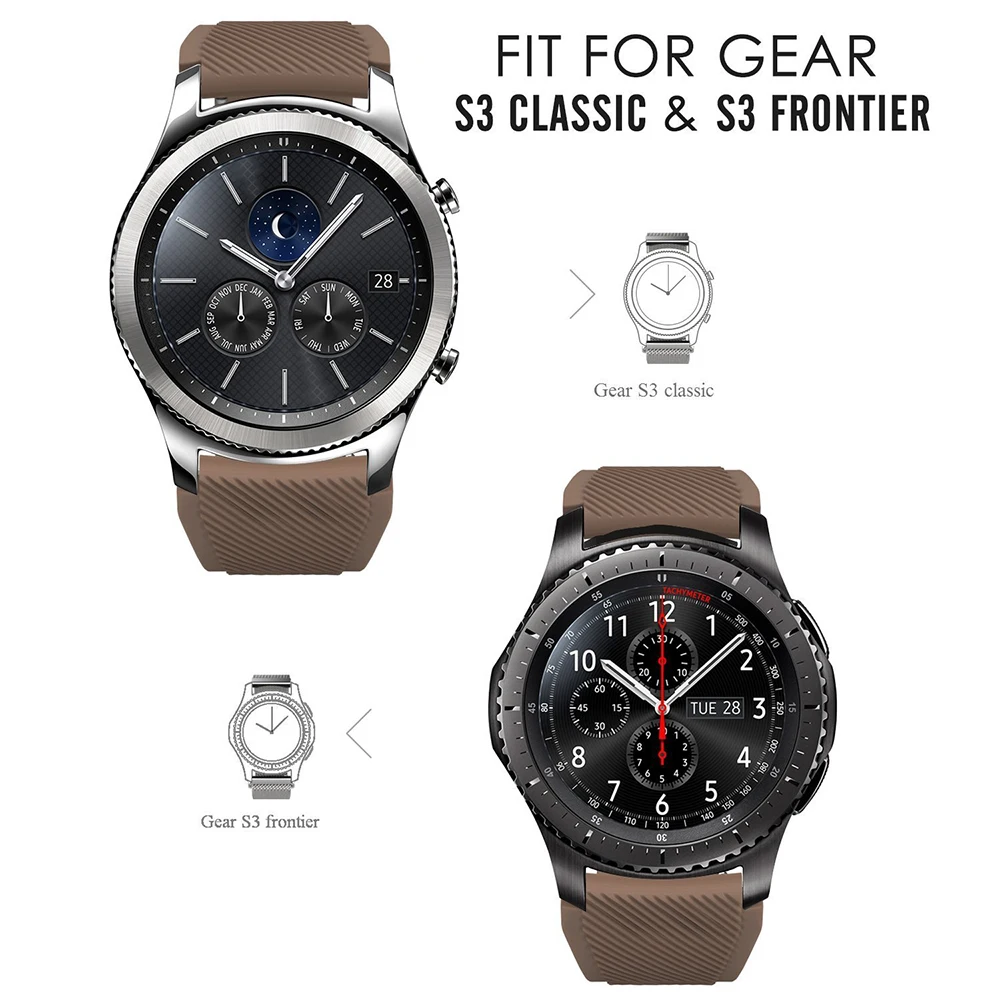 22 мм силиконовый ремешок для samsung Galaxy Watch 46 мм высококачественный спортивный ремешок для samsung gear S3 Frontier/классические часы huawei Gt