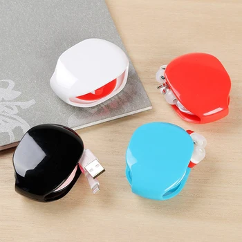 

4pcs Automatic Closing Cable Cord Wire Organizer Bobbin Winder Smart USB Line Wrap for Earphones USB Cable Charging Line
