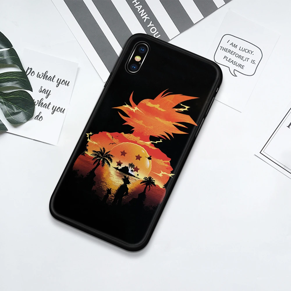 Для iphone 11 чехол стеклянная задняя крышка из аниме Goku dragon ball super case iphone x чехол для iphone 6 6s 7 8 Plus X XS Max XR 11 pro