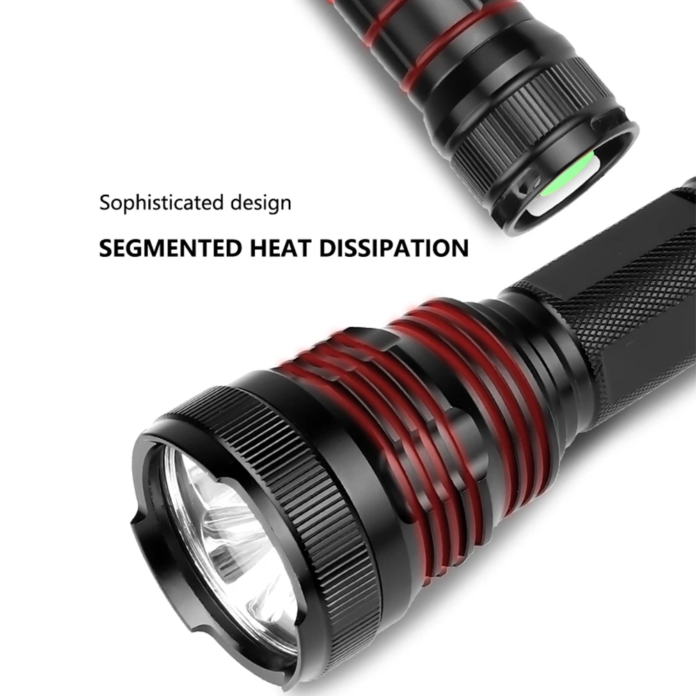 Светодиодный фонарь Xlamp 3* XHP50 светодиодный Мощный тактический светодиодный фонарь Водонепроницаемый фонарь 18650 перезаряжаемый аккумулятор