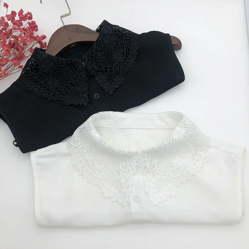 

Lace Laple Shirt Detachable Lace Fake Collars Ladies Half Shirt Sweater Decorative Formal Dress Neckwear Flase Collar Ties