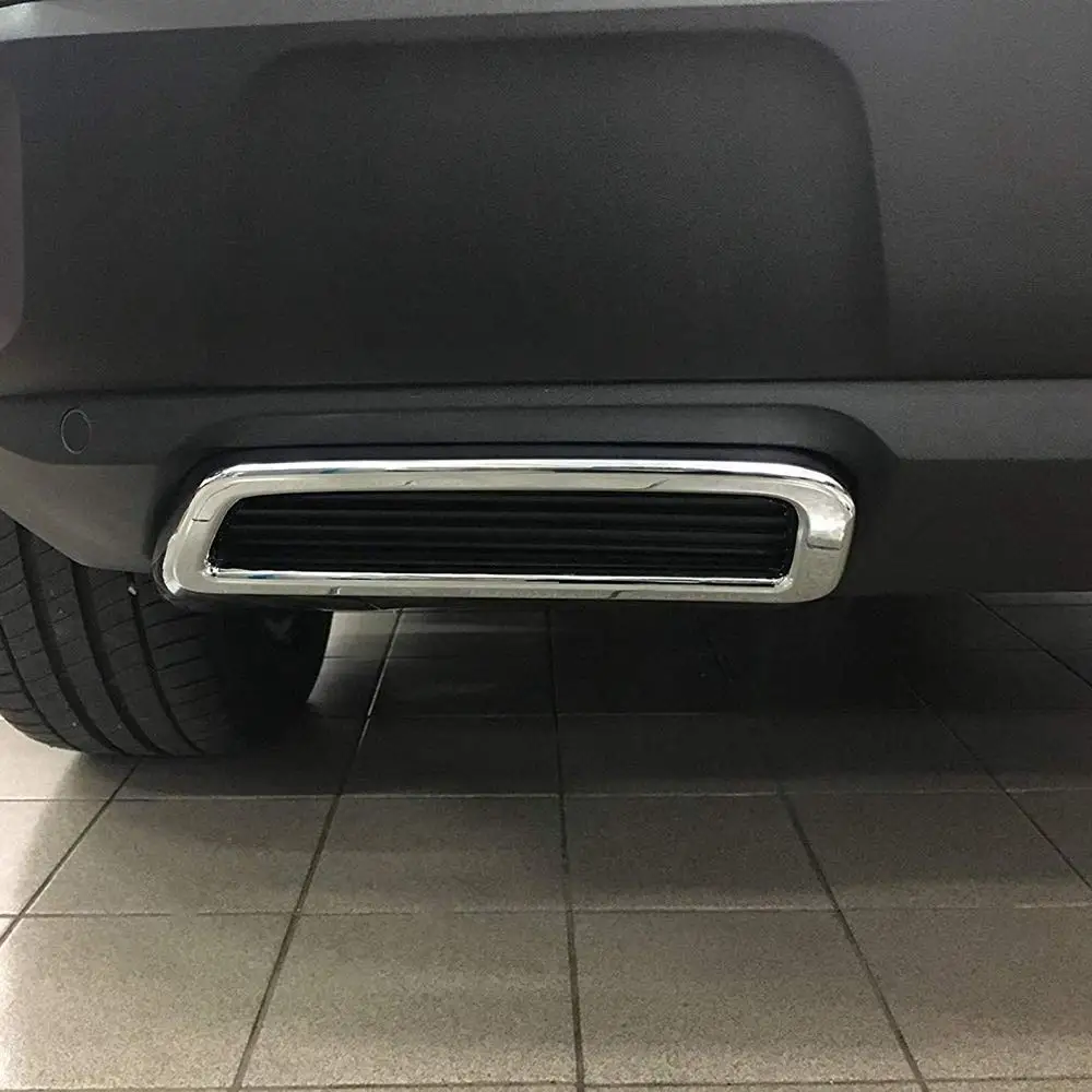 Выхлопная труба автомобиля Хвостовая крышка ABS задний выхлопной глушитель украшение отделка для 3008 5008 Allure